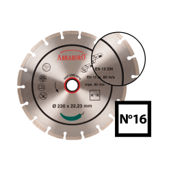 Tarcza diamentowa 125 x 22/7 ABRABORO N16, standard
